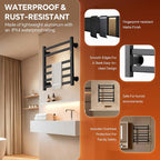 Electric Towel Warmer Wall Mounted, 6 Bar Heated Towel Rack - Image 7