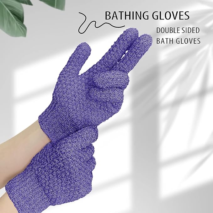 Evridwear Exfoliating Glove Shower Gloves Exfoliate Dead Skin - Image 5