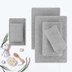 CASA COPENHAGEN Popcorn 6Pcs 100% Egyptian Cotton Large Designer Towels Gift - Image 3