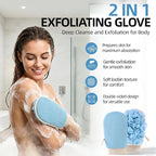 2-in-1 Exfoliating Glove for Self Tan Removal & Daily Shower, Dual-Sided Korean - Image 2