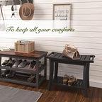Bamboo Shower Bench Inside Shower Stool - Image 7