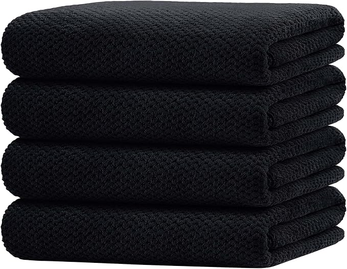 HOMEXCEL Bath Towel Set Pack of 4, 30 x 60 Inches Large Microfiber Bath Towels by HOMEXCEL