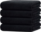 HOMEXCEL Bath Towel Set Pack of 4, 30 x 60 Inches Large Microfiber Bath Towels by HOMEXCEL