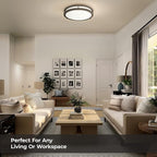 LB72121 LED Flush Mount Ceiling Light, 12 inch, 15W Dimmable 1200lm, 4000K Cool - Image 4