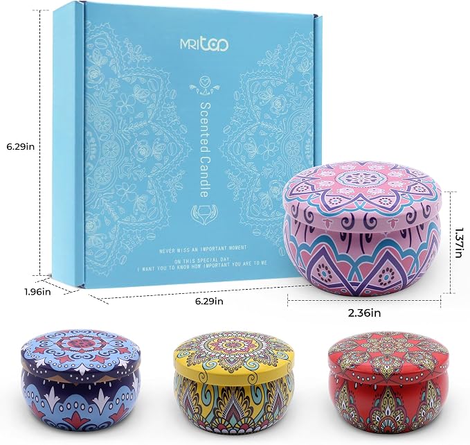Scented Candles Gift Set for Women 4 Pack Soy Wax Candles - Image 4