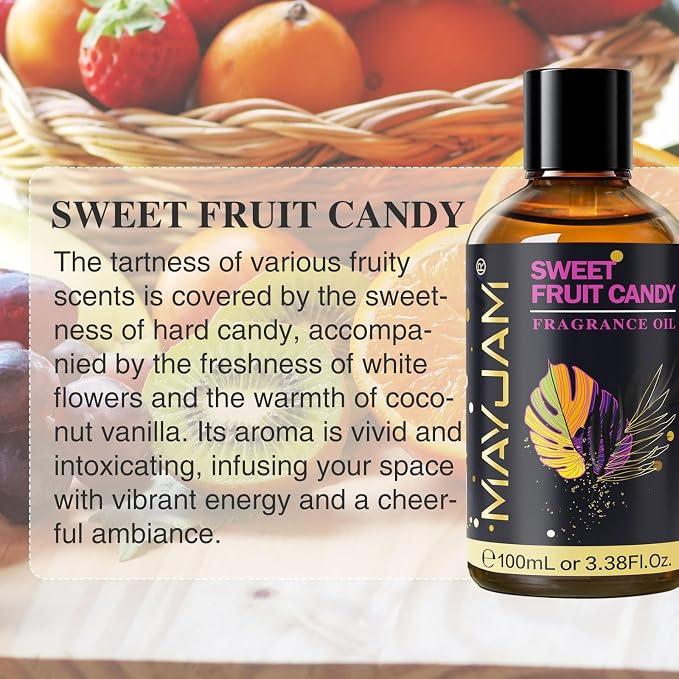 Sweet Fruit Candy Fragrance Oil Essential Oil, MAYJAM 3.38FL.OZ Sweet Fruit - Image 3