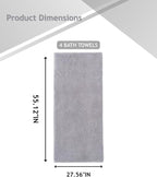 sakano 4-Piece Bath Towel Set, Quick-Dry Absorbent Lint Free & Launder Soft - Image 2