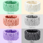 WILLBOND 6 Pieces Extra Wide Band 5 Inch Spa Facial Microfiber Headband Elastic - Image 2