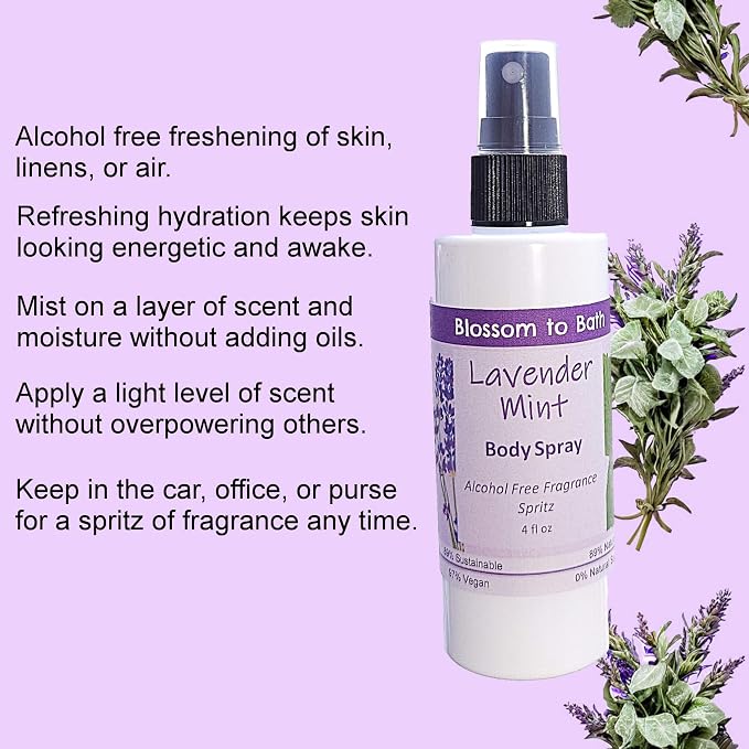 Blossom to Bath Lavender Mint Body Spray - Image 3