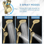 MakeFit Dual Filtered Rain Shower Head Combo, High Pressure Handheld Shower Head - Image 6