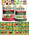 HOME GROWN 70 Variety Vegetable & Herb Seeds 32, 000+ USA Non-GMO Heirloom by HOMEGROWN
