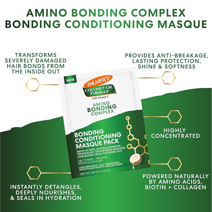 Palmer's Amino Bonding Complex Hair Mask, Intense Conditioning Masque Pack - Image 2