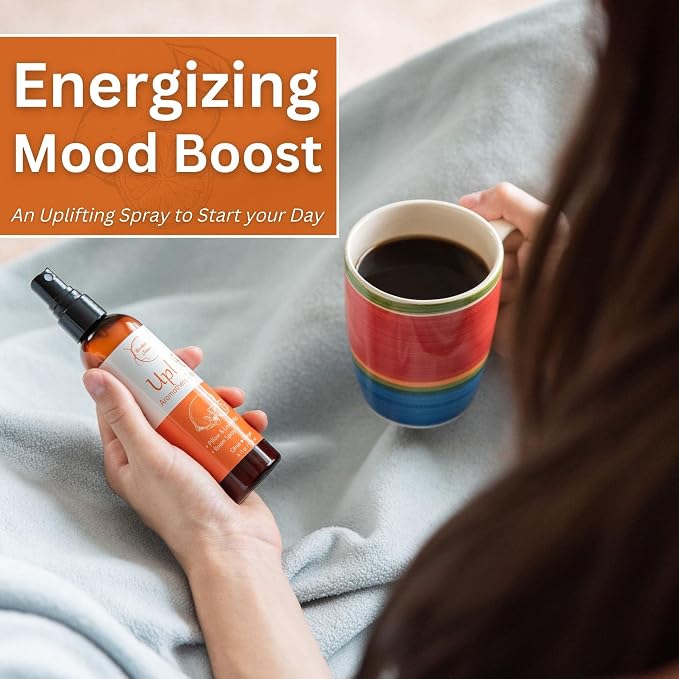 Uplift Aromatherapy Room Spray for Energy Boost. Lemon, Bergamot & Ginger - Image 4