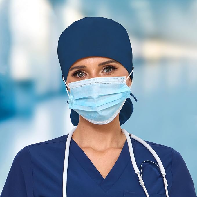 Satin Lined Scrub Cap, Adjustable Surgical Cap - Image 5