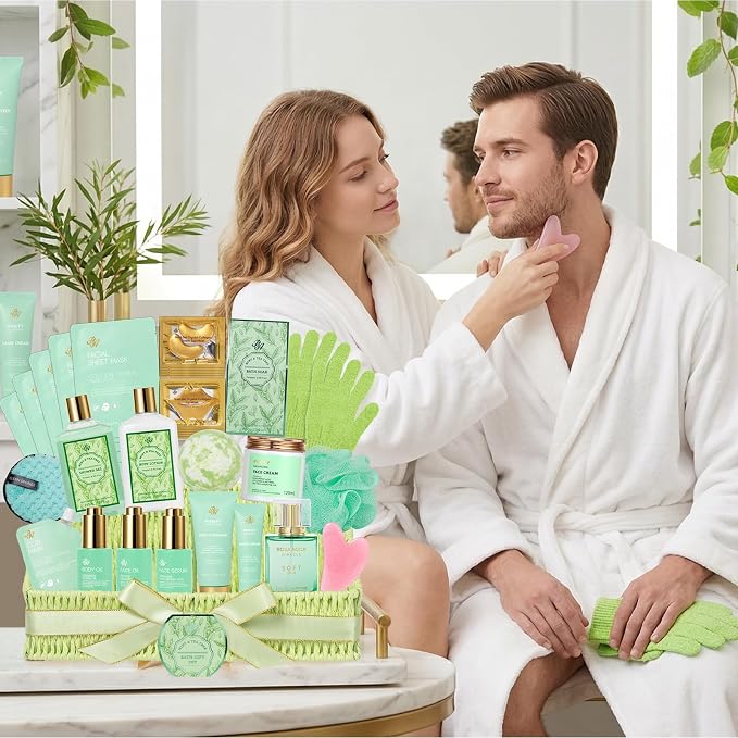 Mothers Day Gifts Basket for Mom, Hydrating Face Skin Care Kit, Bath & Body - Image 5