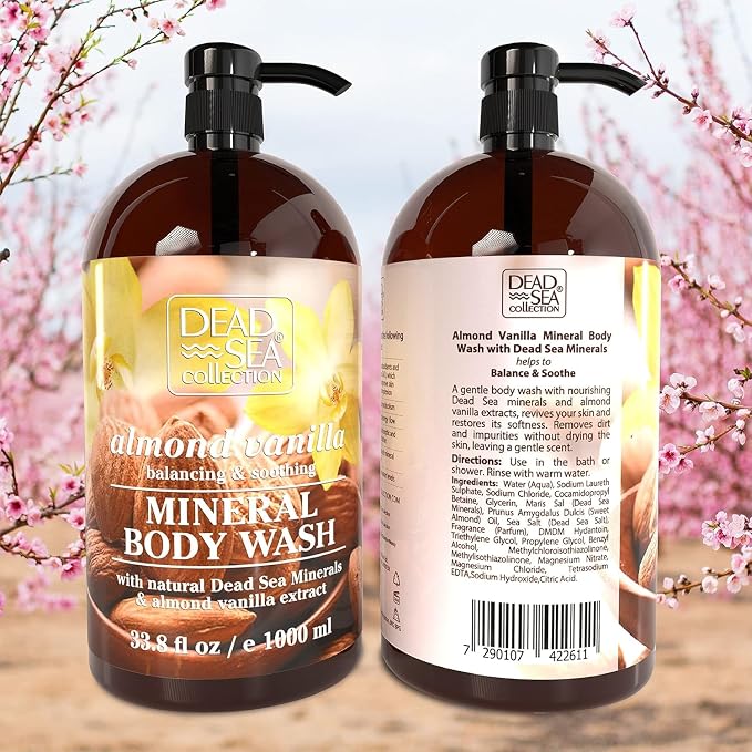 Dead Sea Collection Almond Vanilla Body Wash - Image 7