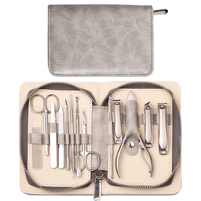 FAMILIFE Professional Manicure Set, Manicure Kit, Nail Clippers Set, Stainless by FAMILIFE