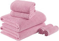 Madison Park Bathroom Towel Set of 6 Diagonal Ribbed, 500 GSM by MADISONPARK