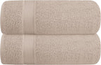 Belizzi Home Cotton 2 Pack Oversized Bath Towel Set 28x55 inches, Large Bath by Unknown
