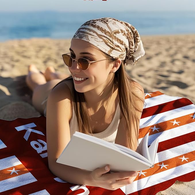 JML Custom Beach Towel with Name, Personalized Microfiber Beach Towel with Name - Image 9