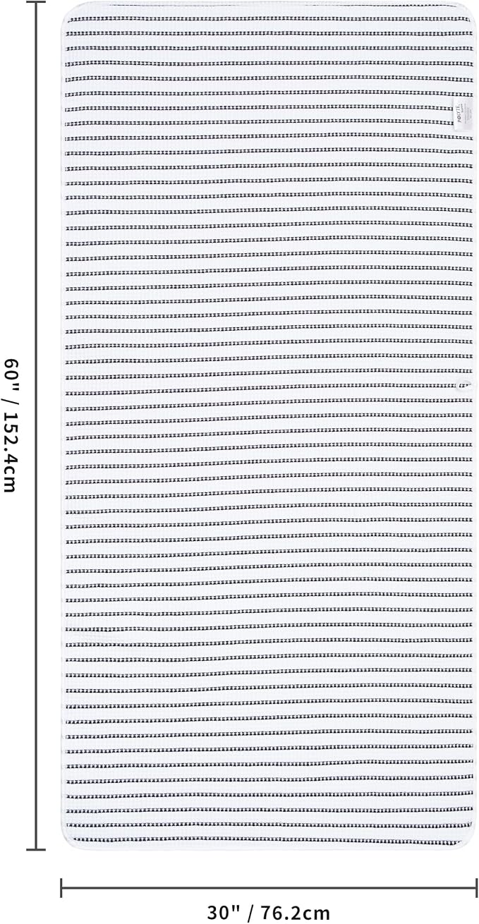 POLYTE 430 GSM Microfiber Oversize Quick Dry Lint Free Bath Towel, 60 x 30 in - Image 3