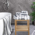 Gray Hand Towels Set 2 Pack-16“x31” Ultra Soft Microfibers Bathroom Towel Set - Image 5