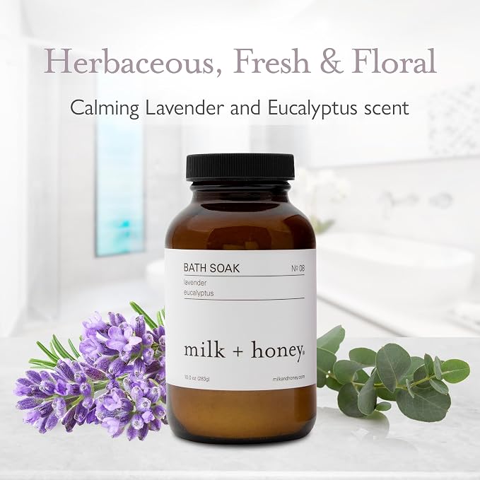 Milk + Honey Calming Bath Soak No. 8 – Moisturizing Epsom Salt - Image 3