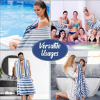 SmoothNovelty 16 Pack Microfiber Bath Towels Bulk 27'' x 60'' Oversized Size - Image 7