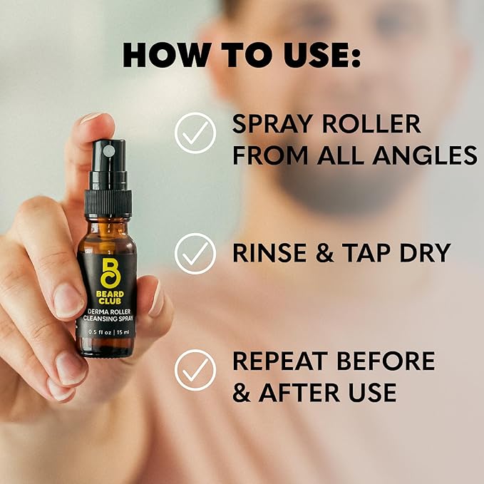 The Beard Club Derma Roller Cleansing Spray - Image 3