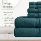 Springtree Home Luxury Viscose from Bamboo Bath Towel Set 6 Piece Set | 35% - Image 2