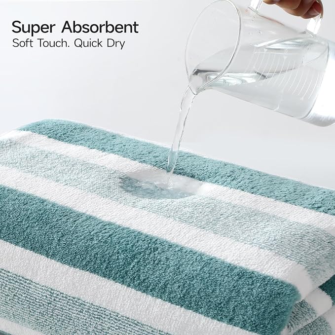REDKISS Ultra Soft Bath Towel Set 6-Piece 35"x70" | 100% Microfiber, Highly - Image 4