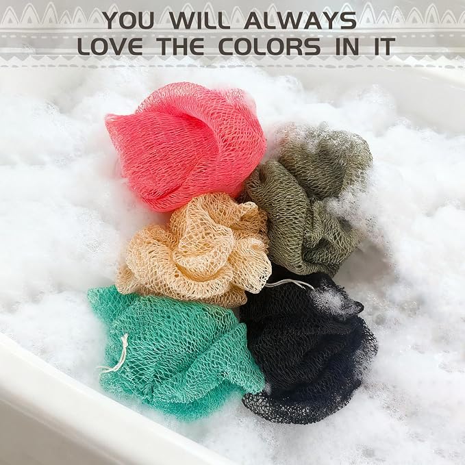 SPMKTBOZAI African Net Sponge Authentic, Loofah Exfoliating Body Scrubber Bath - Image 5