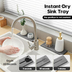 2 Pack Diatomite Stone Sink Tray, Water Absorbing Mat - Image 7
