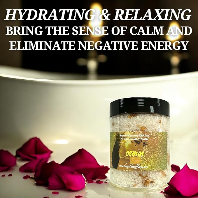 Oshun Bath Salts – Spiritual Cleansing Ritual Bath Soak – Goddess of Love & - Image 7