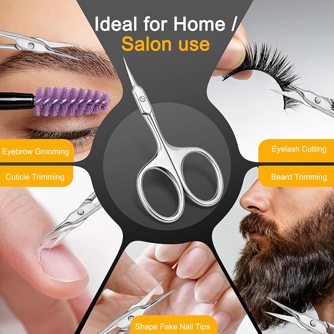 Cuticle Scissors, Extra Fine Curved Manicure & Pedicure Nail Scissor - Image 6