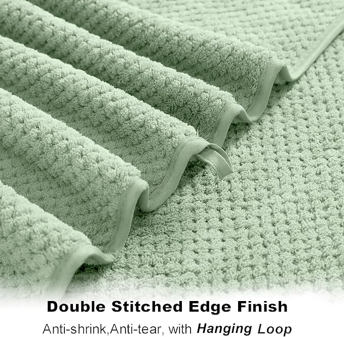 8-Piece Bath Towel Set, 2 Extra Large Bath Towel Sheets, 2 Hand Towels and 4 - Image 4