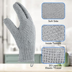 Exfoliating Gloves for Big Hands 8Pack- Lengthened and Large Double-Sided - Image 5