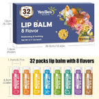 YesBes 32 Pack Lip Balm, Natural Lip Balm Bulk - Image 8