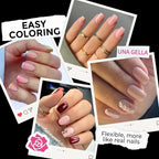 UNA GELLA Short Square Gel Nail Tips 216pcs Short Square Press on Nails - Image 3