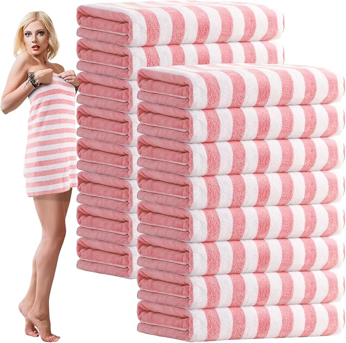 SmoothNovelty 16 Pack Microfiber Bath Towels Bulk 27'' x 60'' Oversized Size by SmoothNovelty