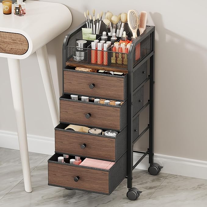SWTYMIKI Rolling Makeup Organizer Cart - Image 5