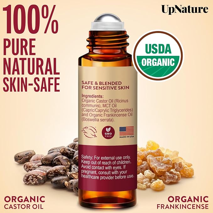 UpNature Beauty Castor Oil Roll On Eye Roller - Image 7