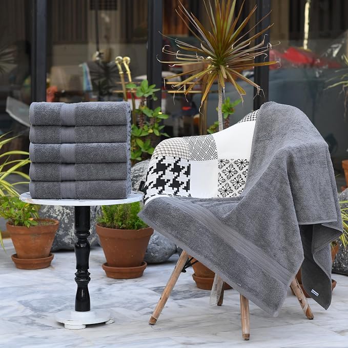 HERCULEAN Large Bath Towels 24 x 50 Pack of 6 | Quick Dry and Highly Absorbent - Image 5