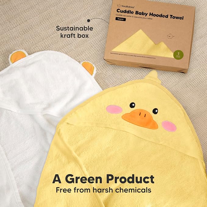 KeaBabies Hooded Baby Towel for Newborn - Image 8