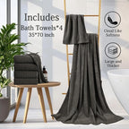 Extra Large Bath Towels Set 35x70 Inches - Image 6