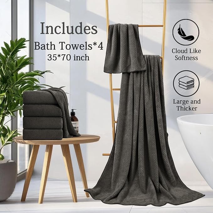 Extra Large Bath Towels Set 35x70 Inches - Image 6
