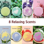 Bath Bomb Gift Set for Women, 8 Pac Bath Bombs for Girls, Natural Bubble - Image 5