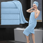Extra Large Bath Towel Set of 4, Oversized Bath Sheet Super Soft Highly by MAGGEA