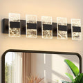 Modern LED Bathroom Light Fixtures Dimmable 5-Light Black Vanity Light by NADOSAHomeLighting