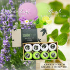 8 Pack Hemp Bath Bombs Set for Muscle Therapy & Relaxation | Large Vegan Fizzy - Image 3